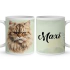 Névvel kérhető - Perzsamacska portré mintás bögre