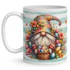 Névvel kérhető - Húsvéti tojások és cuki manó mintás bögre