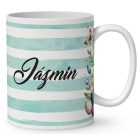 Névvel kérhető - Húsvéti tojások és cuki manó mintás bögre