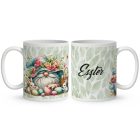 Névvel kérhető - Húsvéti manó és a nyuszikák mintás bögre