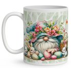 Névvel kérhető - Húsvéti manó és a nyuszikák mintás bögre