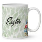 Névvel kérhető - Húsvéti manó és a nyuszikák mintás bögre