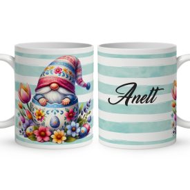   Névvel kérhető - Húsvéti manó a tojásban mintás bögre