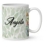 Névvel kérhető - Húsvéti manó nyuszikával mintás bögre