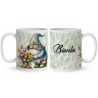 Névvel kérhető - Cuki manó és a tavaszi virágok mintás bögre