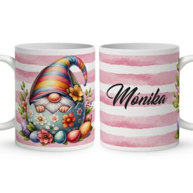   Névvel kérhető - Húsvéti tojásban cuki manó mintás bögre