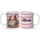 Névvel kérhető - Húsvéti tojásban cuki manó mintás bögre