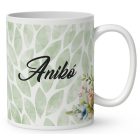 Névvel kérhető - Húsvéti manó kis csibékkel mintás bögre