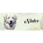 Névvel kérhető - Kuvasz portré mintás bögre