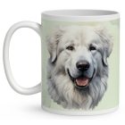 Névvel kérhető - Kuvasz portré mintás bögre