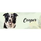 Névvel kérhető - Border Collie portré mintás bögre