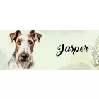 Névvel kérhető - Drótszőrű fox terrier portré mintás bögre