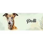 Névvel kérhető - Magyar agár portré mintás bögre