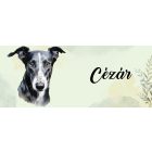 Névvel kérhető - Olasz agár portré mintás bögre