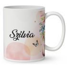 Névvel kérhető - Tündéri alvó húsvéti nyuszika mintás bögre