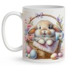 Névvel kérhető - A legcukibb húsvéti nyuszi mintás bögre