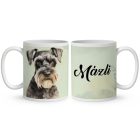 Névvel kérhető - Törpe schnauzer portré mintás bögre