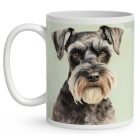 Névvel kérhető - Törpe schnauzer portré mintás bögre