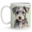 Névvel kérhető - Pumi kölyök portré mintás bögre