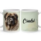 Névvel kérhető - Kaukázusi juhászkutya portré mintás bögre