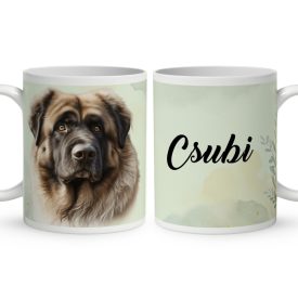   Névvel kérhető - Kaukázusi juhászkutya portré mintás bögre
