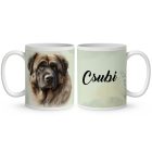 Névvel kérhető - Kaukázusi juhászkutya portré mintás bögre