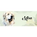 Névvel kérhető - Pireneusi hegyikutya portré mintás bögre