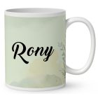 Névvel kérhető - Fekete óriás uszkár portré mintás bögre