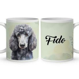   Névvel kérhető - Szürke óriás uszkár portré mintás bögre