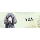 Névvel kérhető - Szürke óriás uszkár portré mintás bögre