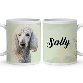   Névvel kérhető - Fehér óriás uszkár portré mintás bögre