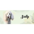 Névvel kérhető - Fehér óriás uszkár portré mintás bögre