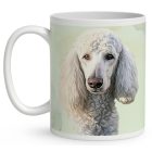 Névvel kérhető - Fehér óriás uszkár portré mintás bögre