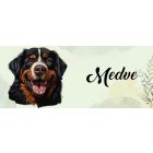 Névvel kérhető - Berni pásztor portré mintás bögre