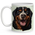 Névvel kérhető - Berni pásztor portré mintás bögre