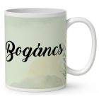 Névvel kérhető - Fekete puli portré mintás bögre