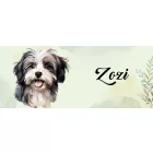 Névvel kérhető - Szürke Havanese portré mintás bögre