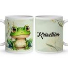 Kérd a neveddel - Cuki virágos tengerimalac mintás egyedi bögre