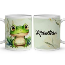 Kérd a neveddel - Cuki virágos tengerimalac mintás egyedi bögre