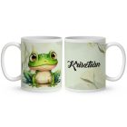 Kérd a neveddel - Cuki virágos tengerimalac mintás egyedi bögre