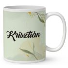 Kérd a neveddel - Cuki virágos tengerimalac mintás egyedi bögre