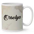 Névvel kérhető - Könyvmoly kávés manó mintás bögre