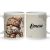 Névvel kérhető - Cappucino kávés manó mintás bögre