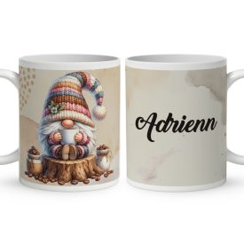 Névvel kérhető - Kávés manó csüccs mintás bögre