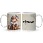 Névvel kérhető - Kávés manó csüccs mintás bögre