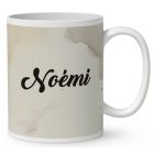 Névvel kérhető kávés manó lány - Imádom a kávét mintás bögre