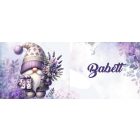 Névvel kérhető - Levendulás manó ajándékkal mintás bögre