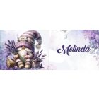 Névvel kérhető - Levendulás manó csüccs mintás bögre