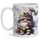 Névvel kérhető - Cuki levendulás manó mintás bögre