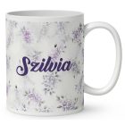 Névvel kérhető - Cuki levendulás manó mintás bögre